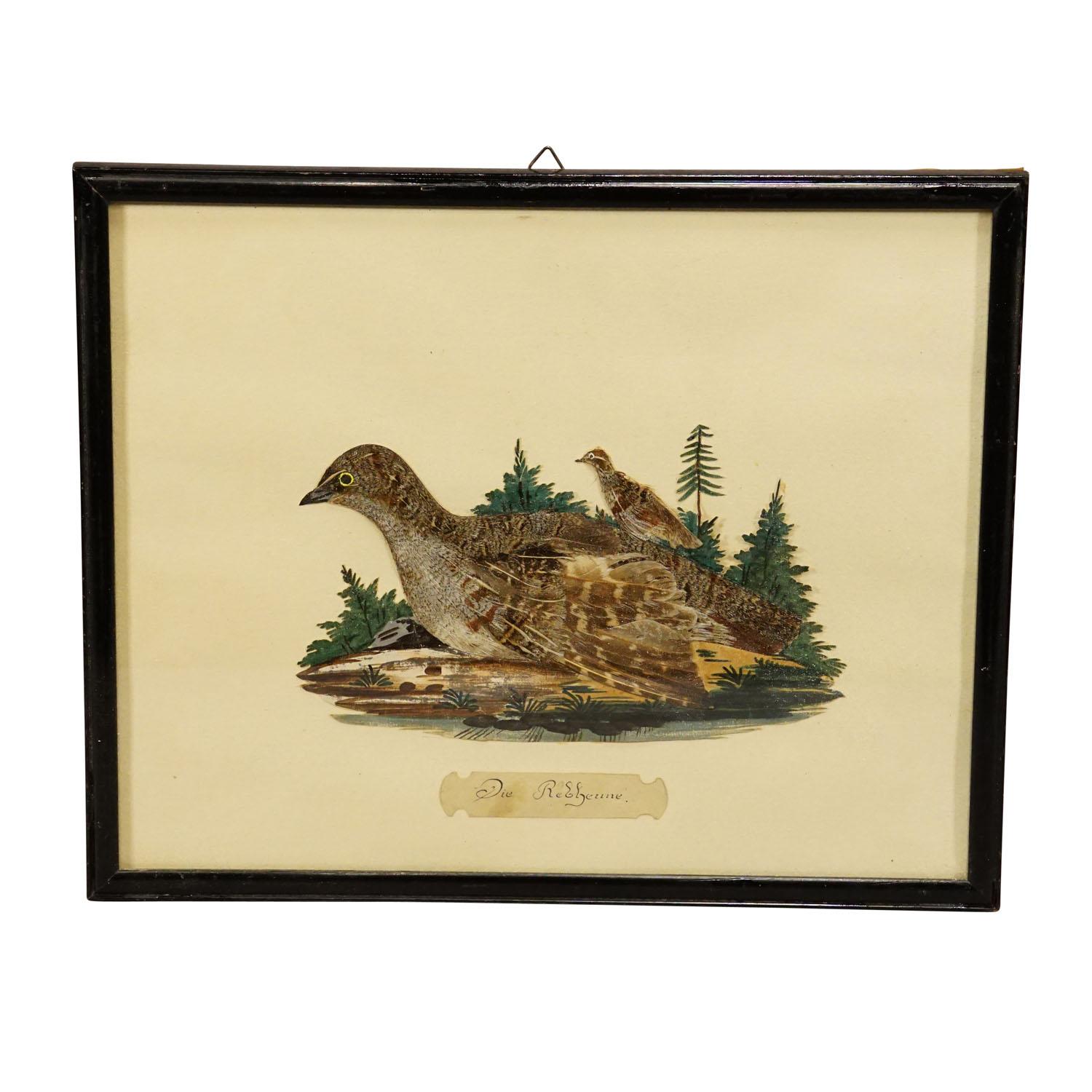 Victorian Taxidermy Diorama with Partridge, Germany ca. 1900

An antique diorama with a taxidermied partridge (Perdix perdix) sitting in a handpainted landscape. Mounted in an ebonized frame with glass coverage. Germany, ca. 1900.

This article