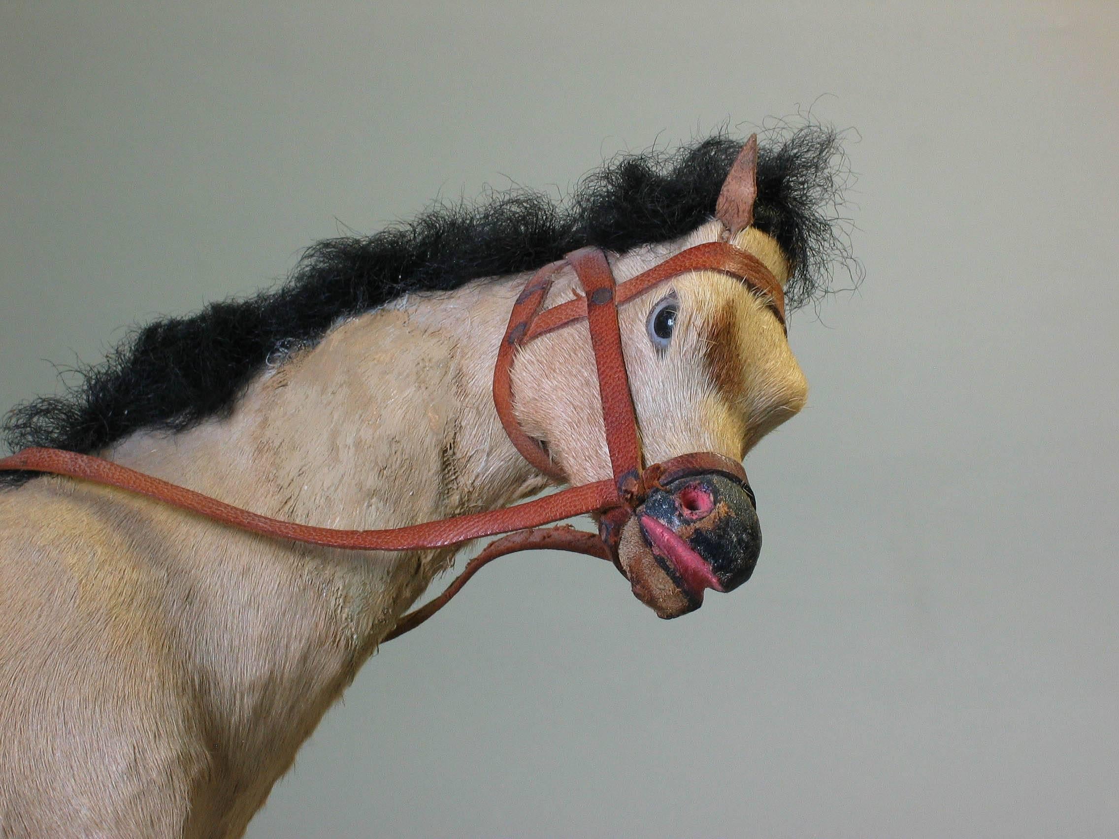 Hand-Crafted Victorian Taxidermy Toy Horse, Late 19th Century For Sale