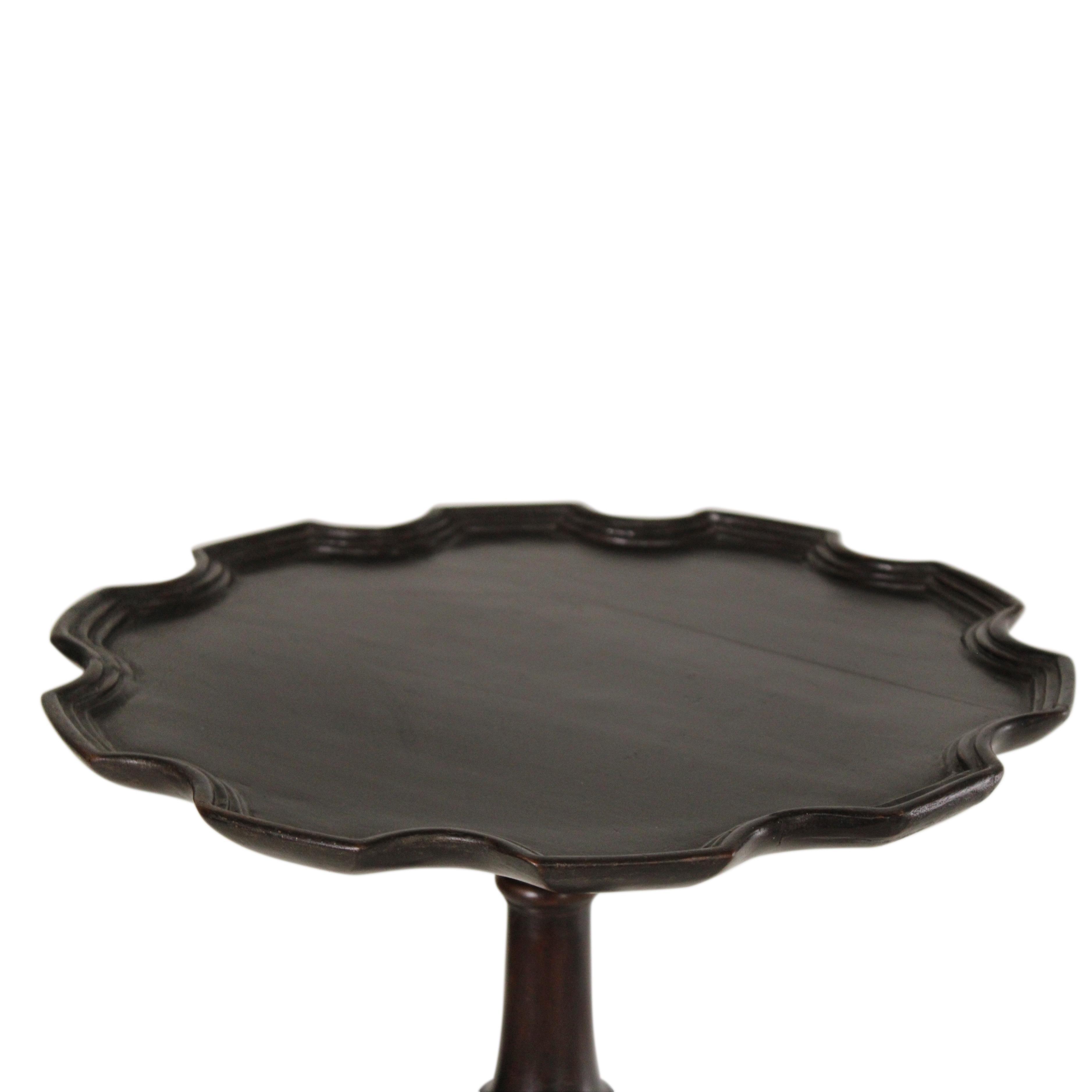English Victorian Teak Teapoy For Sale