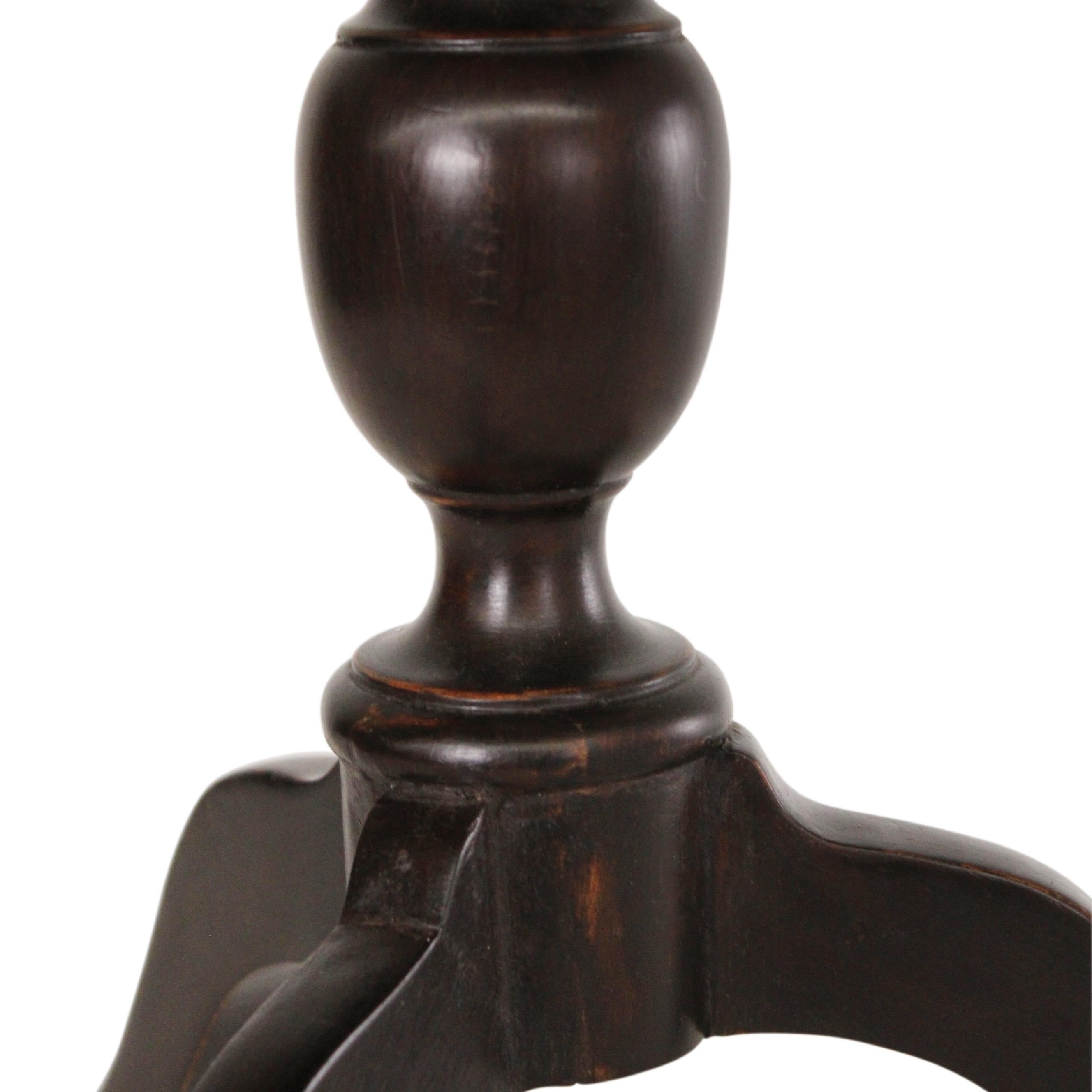 Victorian Teak Teapoy In Good Condition For Sale In Topanga, CA