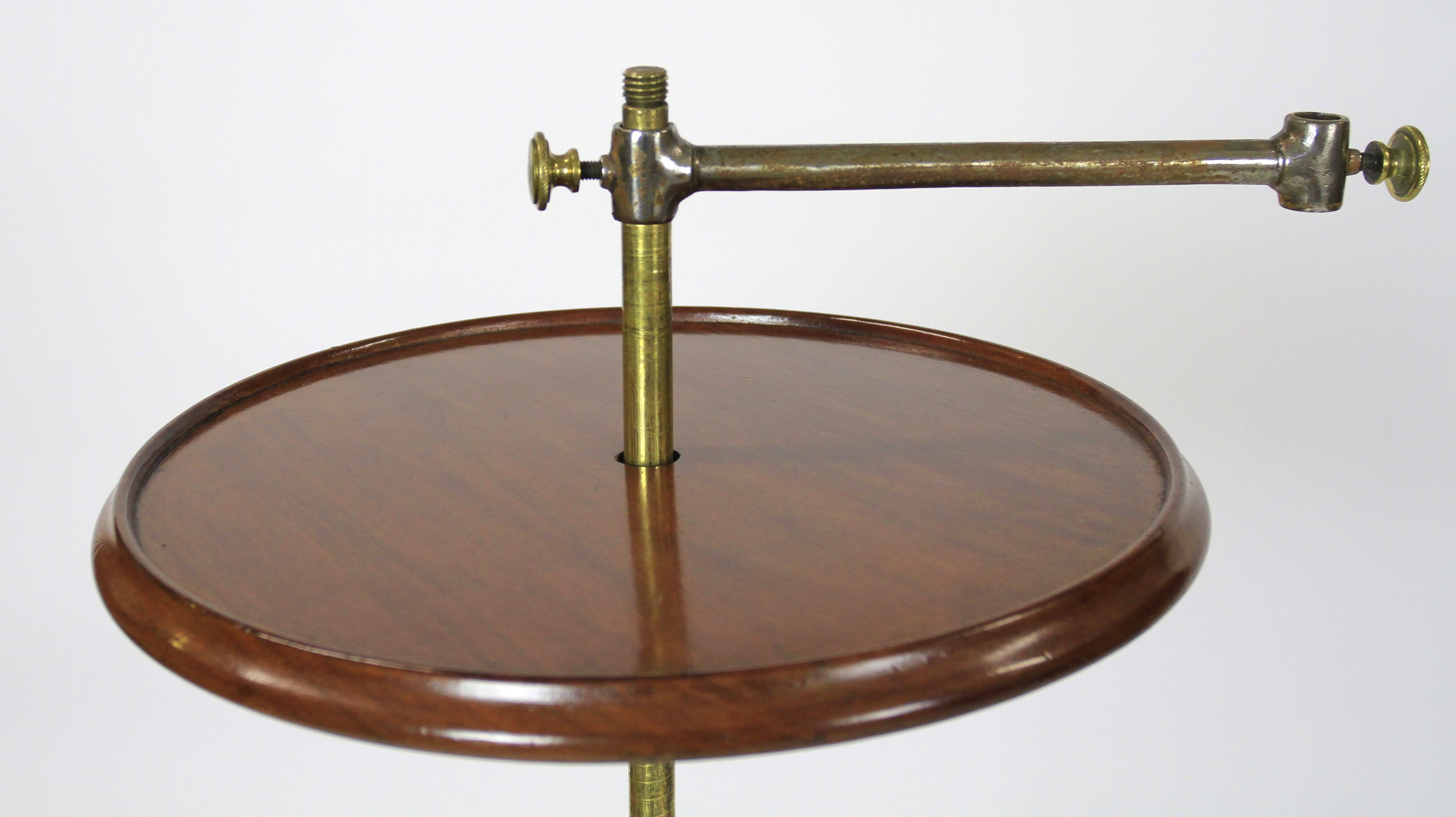 Polished Victorian Telescopic Music / Reading Stand For Sale
