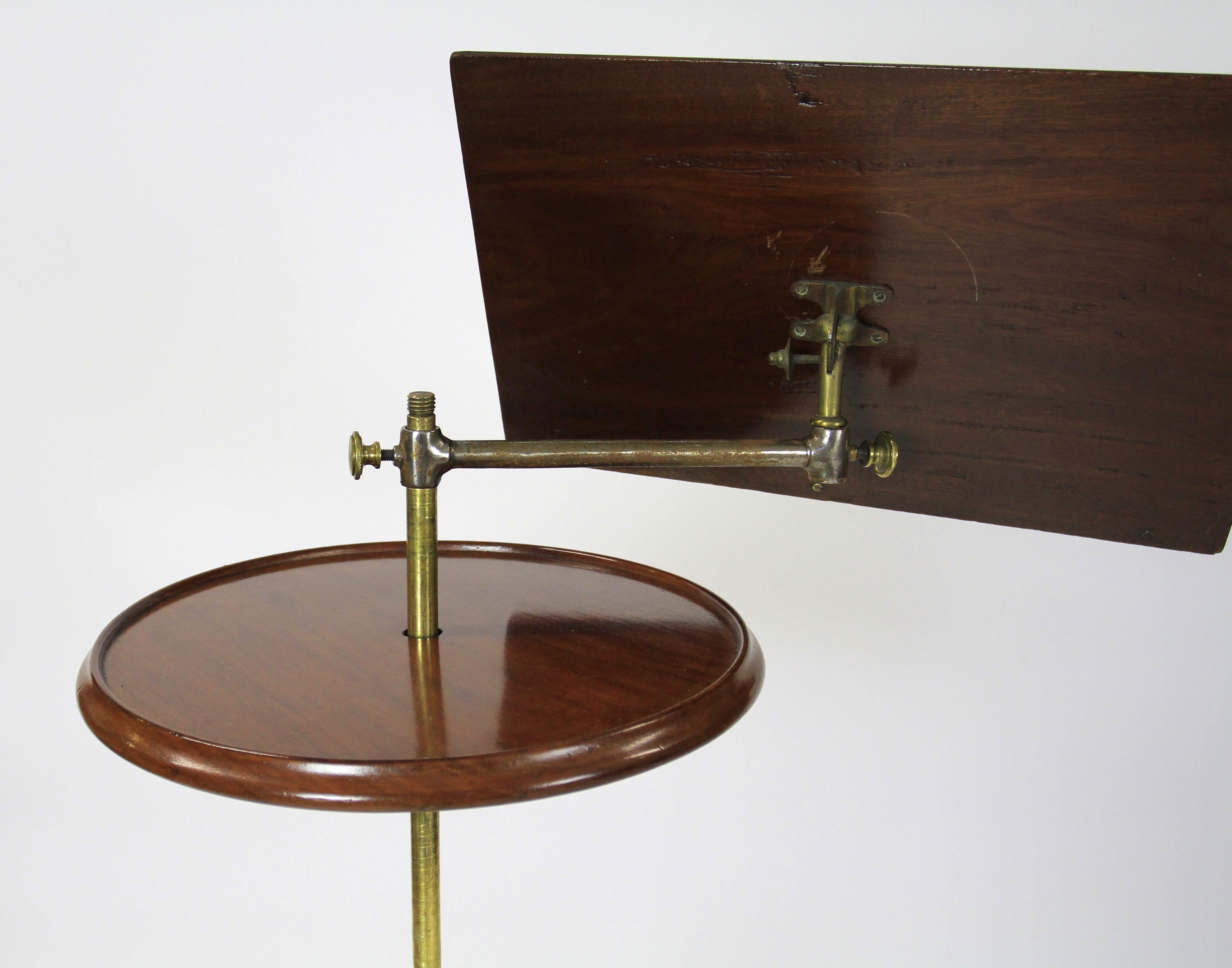 Victorian Telescopic Music / Reading Stand In Good Condition For Sale In Dereham, GB
