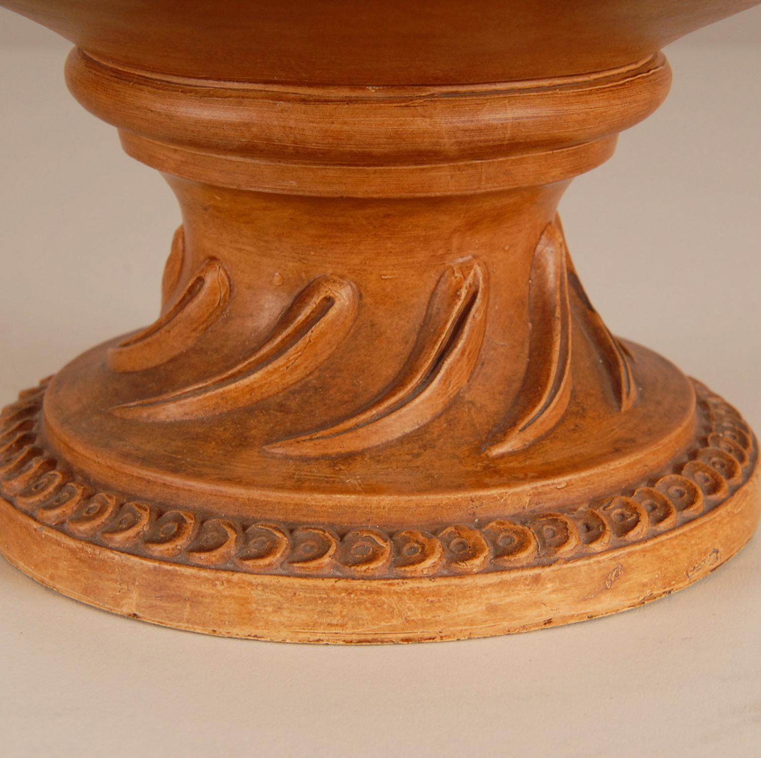 Victorian Terracotta potpourri vase pierced cover Caryatids Neoclassical urn  For Sale 4