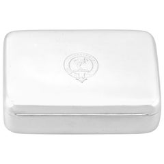 Victorian 'There is Hope in God' Sterling Silver Sandwich Box