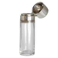 Bouteille de parfum victorienne en argent "This Be Your Lucky Star", Circa 1898