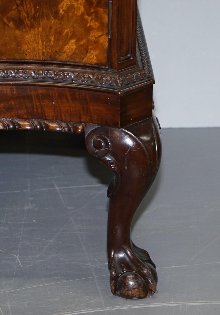 Victorian Thomas Chippendale Claw and Ball Feet Sideboard Flamed Curl Hardwood at 1stDibs ball