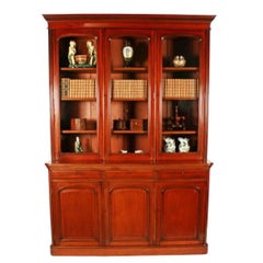 Victorian Three Door Bookcase, 19th Century