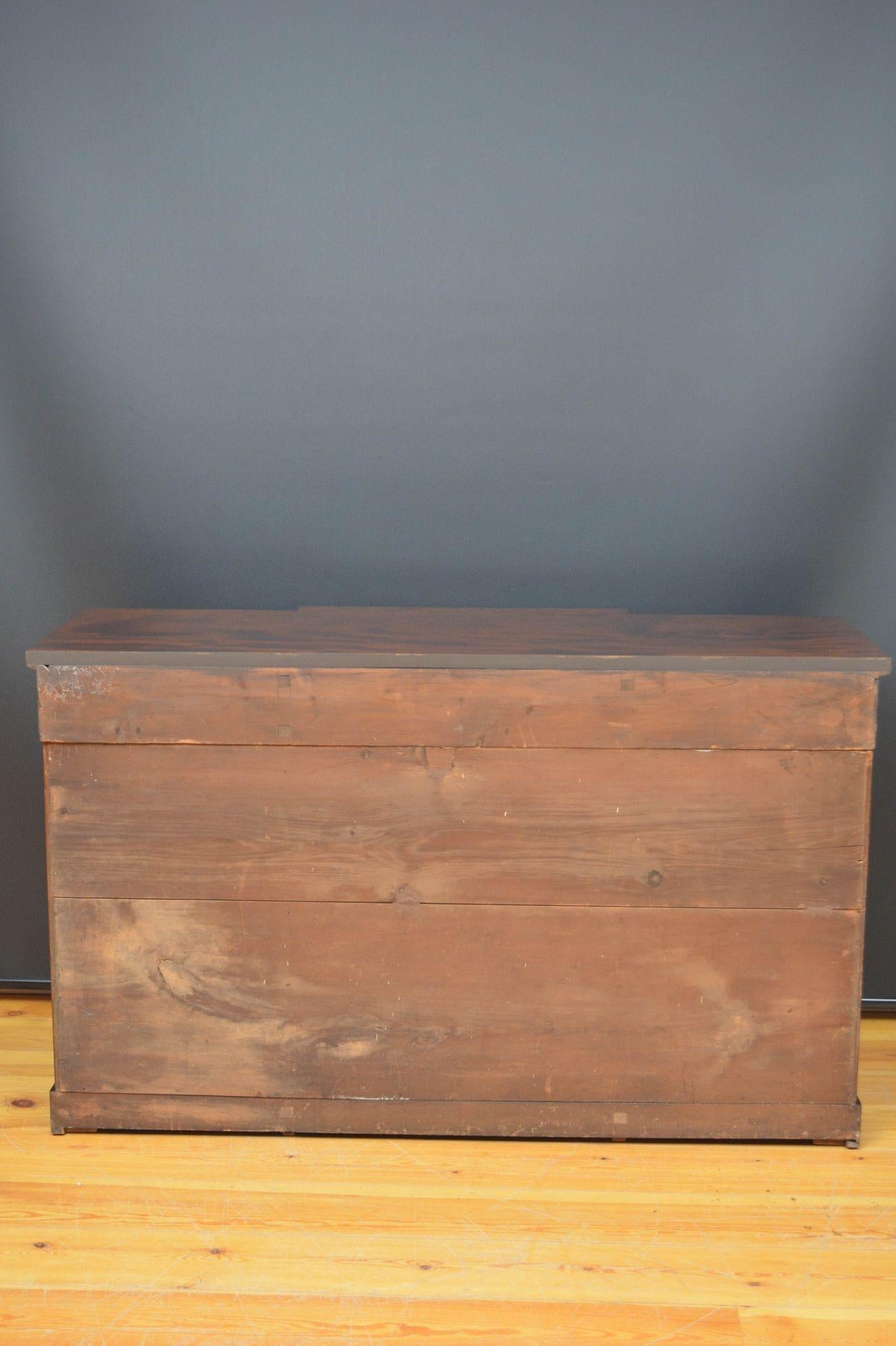 Victorian Three Door Sideboard in Mahogany For Sale 11