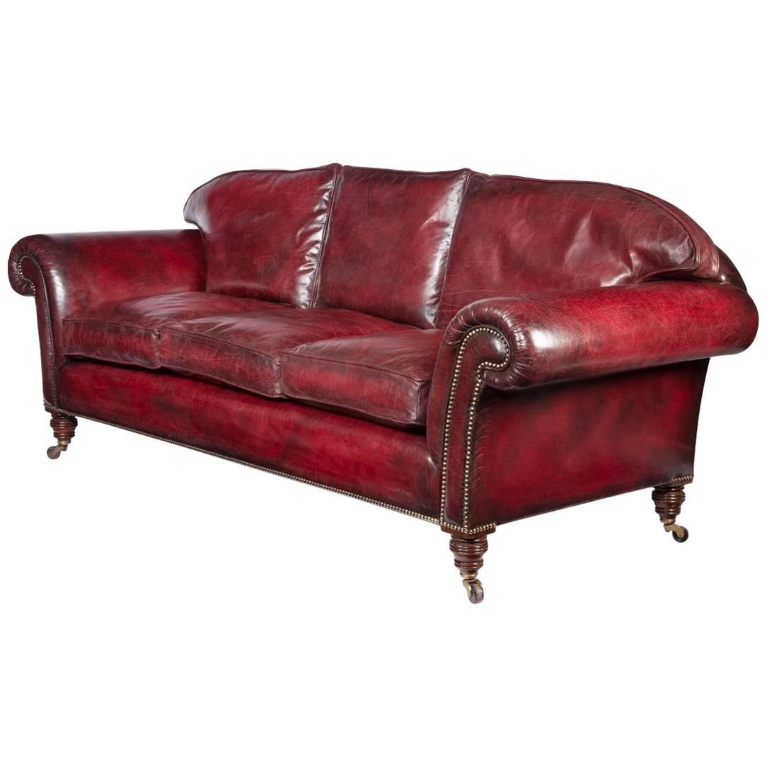 Victorian Three-Seat Chesterfield Sofa