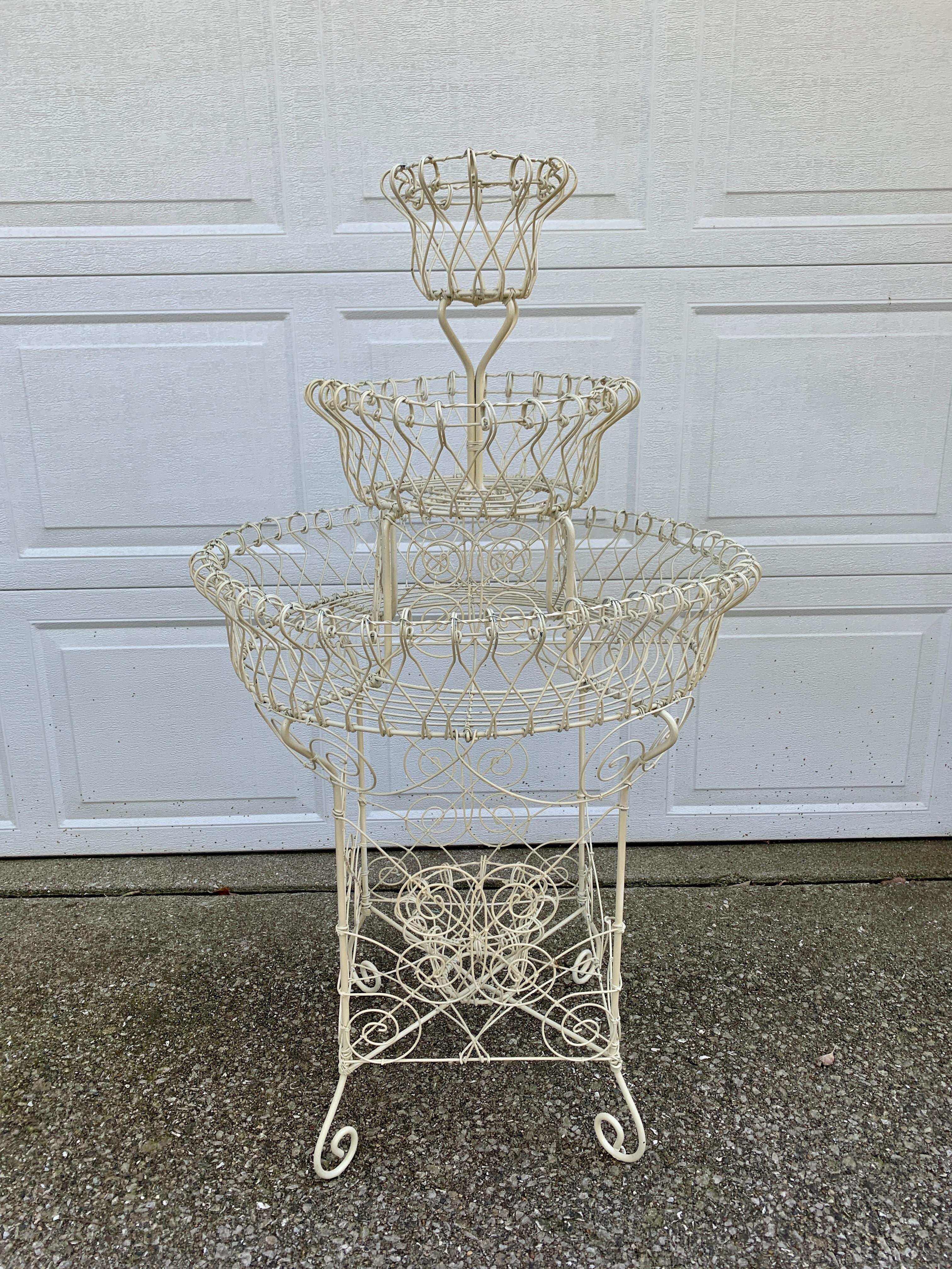 used wrought iron plant stands