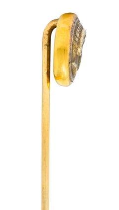 Victorian Tiffany & Co. 18 Karat Gold Zeus Ammon Ancient Coin Stickpin
