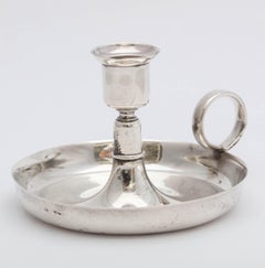 Victorian Tiffany Sterling Silver Chamber Stick