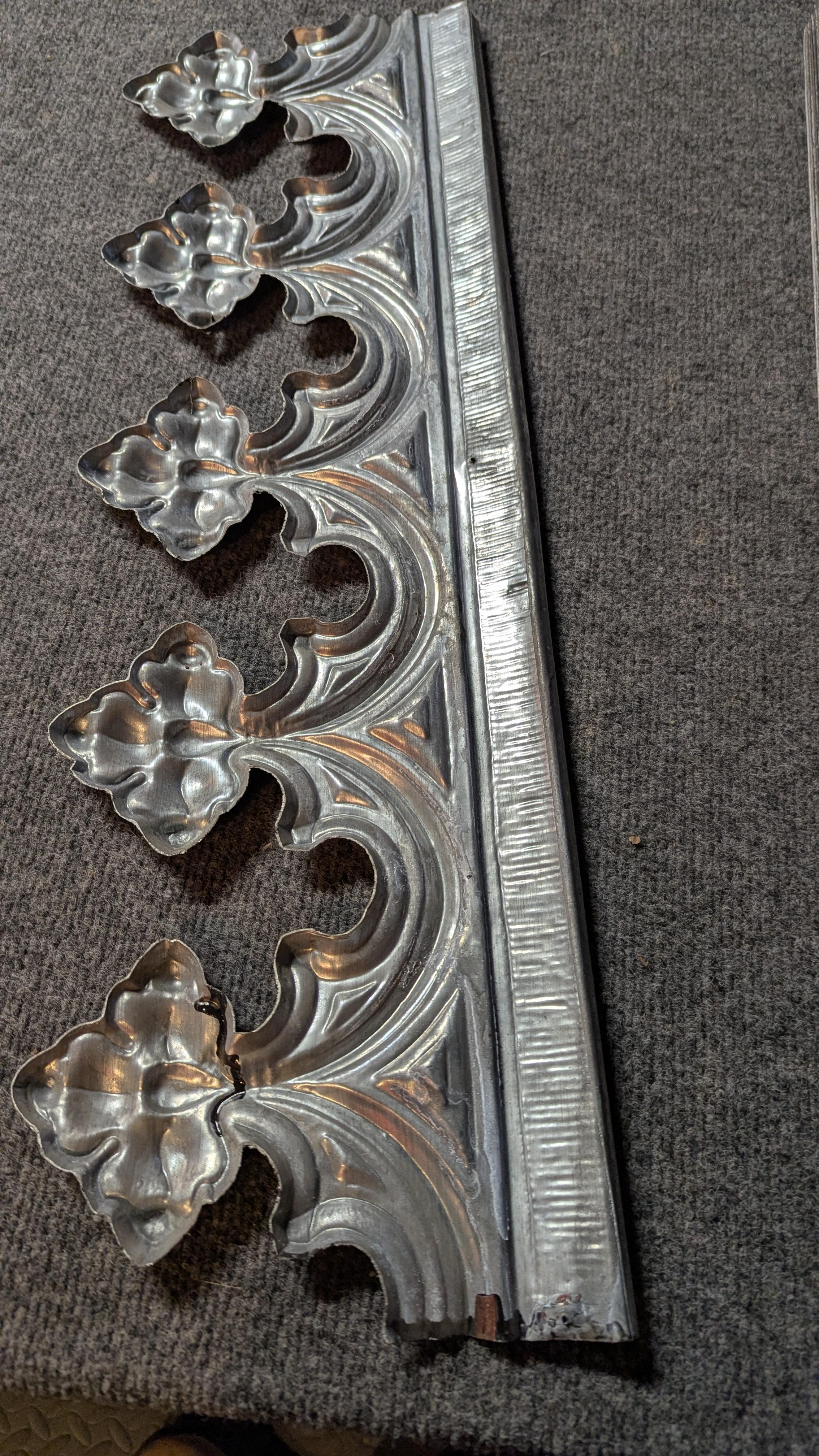 Victorian Tin Ceiling Cornice For Sale 5