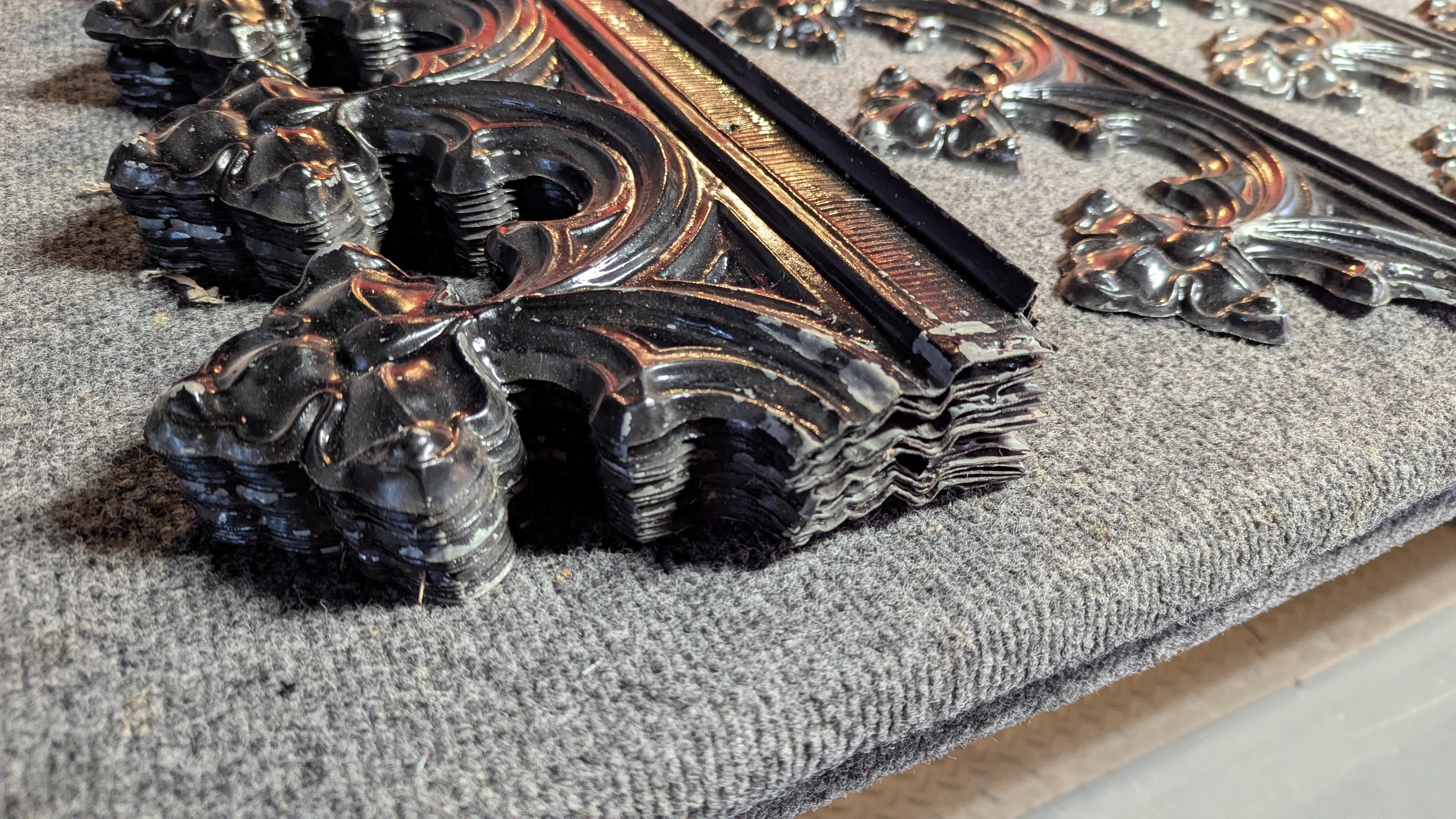 Victorian Tin Ceiling Cornice For Sale 3