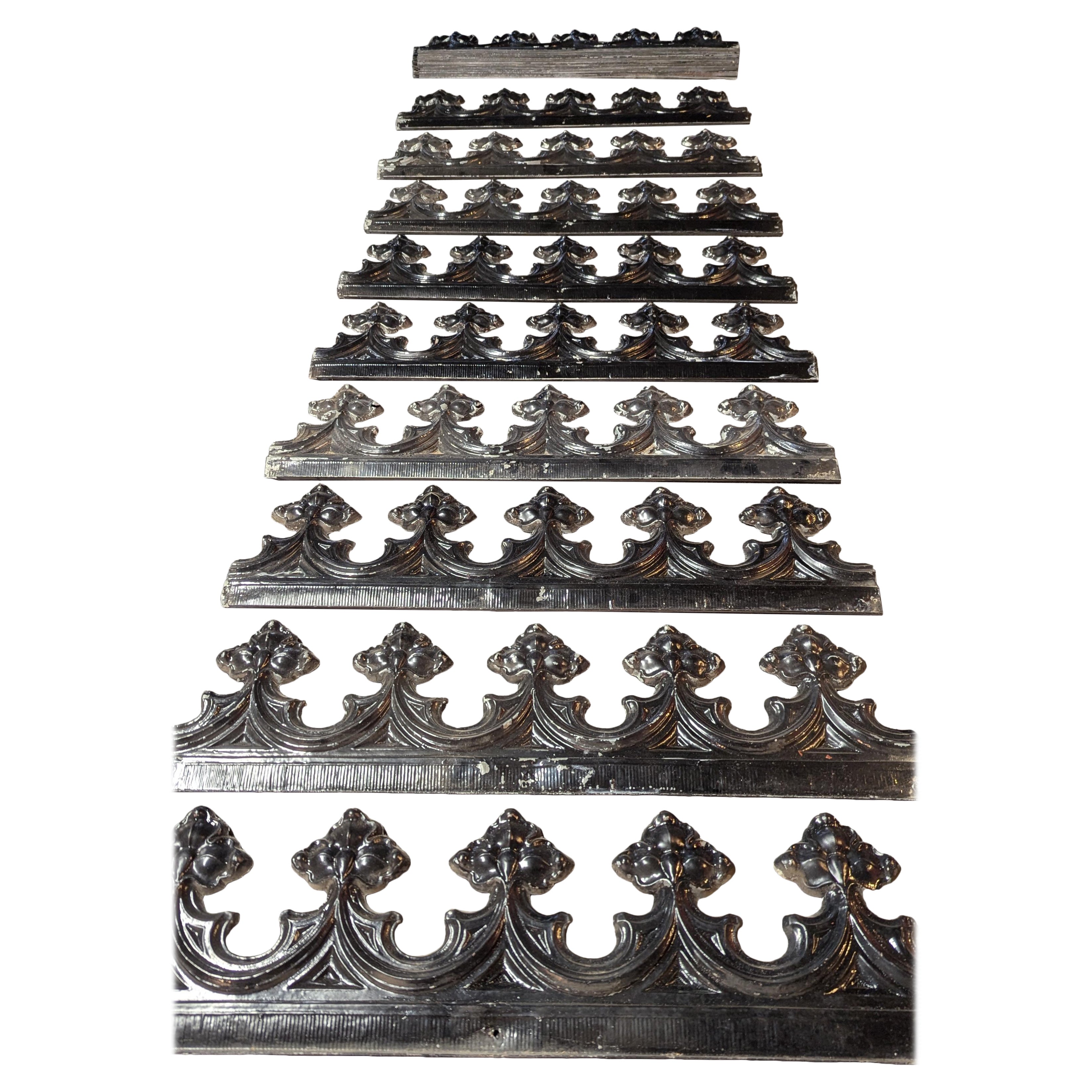 Victorian Tin Ceiling Cornice For Sale