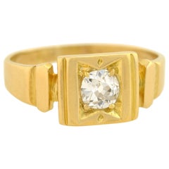Antique Victorian 'Token of Love' Mine Cut Diamond Ring