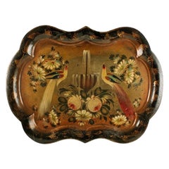 Victorian Tolé Ware Tray, 19th Century