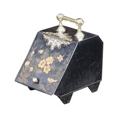 Victorian Toleware Coal Scuttle