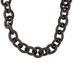 Collar victoriano de eslabones de concha de tortuga