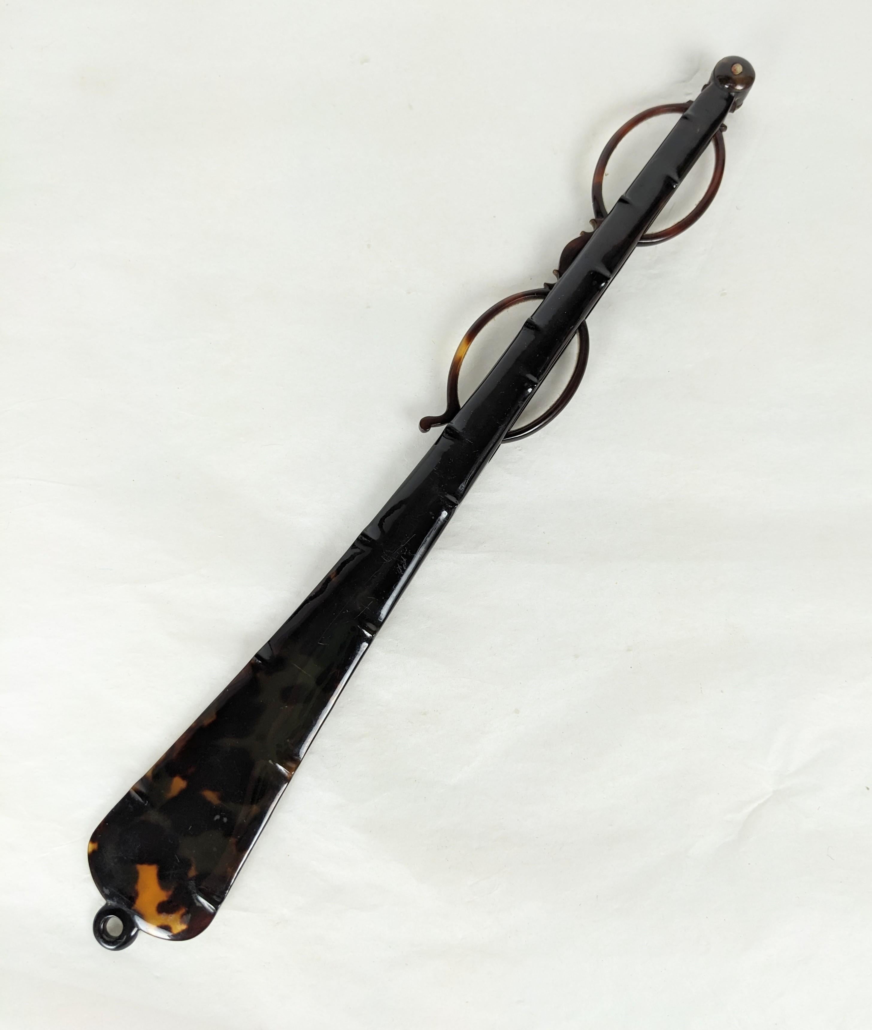 Victorian Tortoiseshell Lorgnette In Good Condition For Sale In New York, NY
