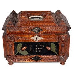 Viktorianische Tramp Work Box, Amerika um 1880