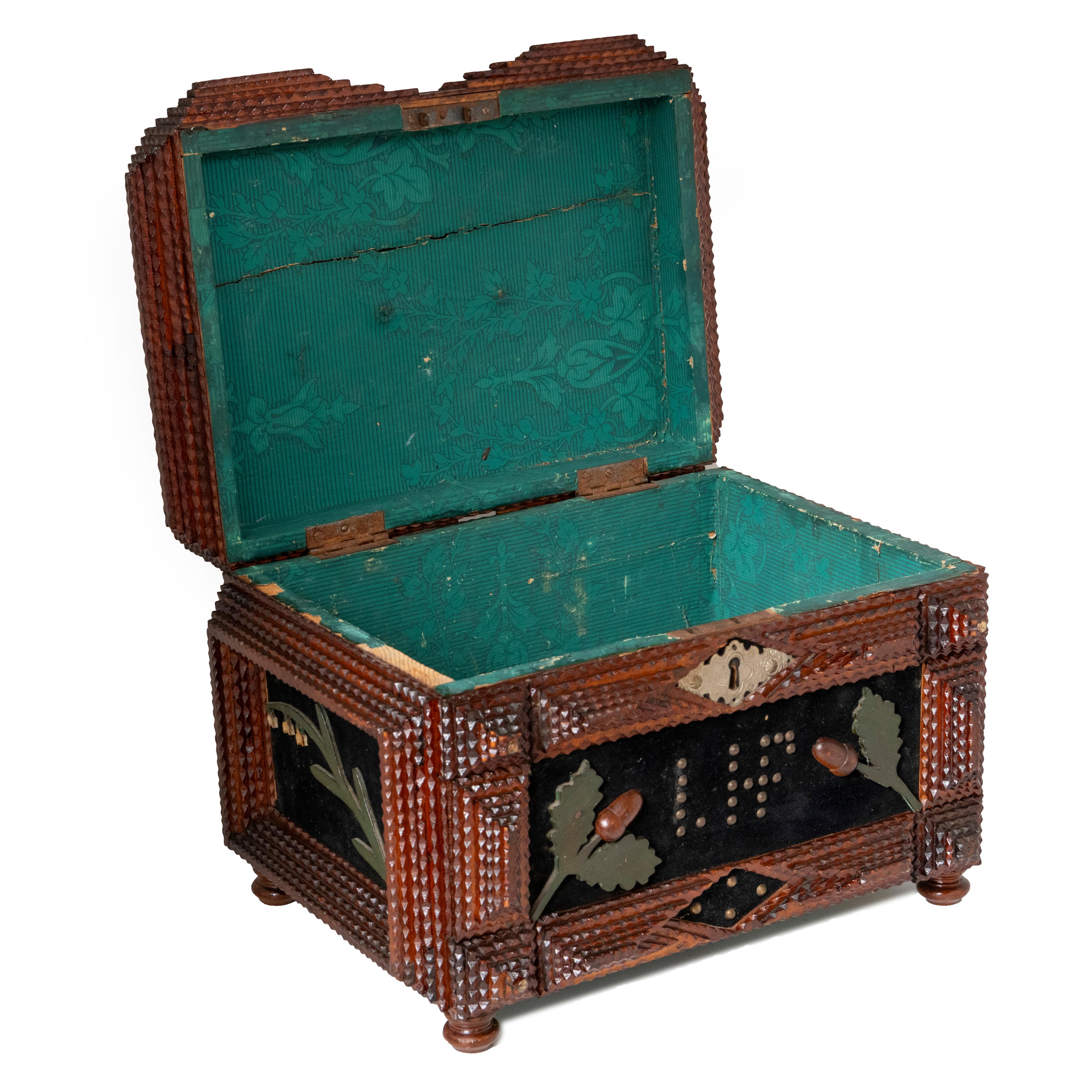 Caja de trabajo de vagabundo victoriano, América circa 1880 Norteamericano en venta