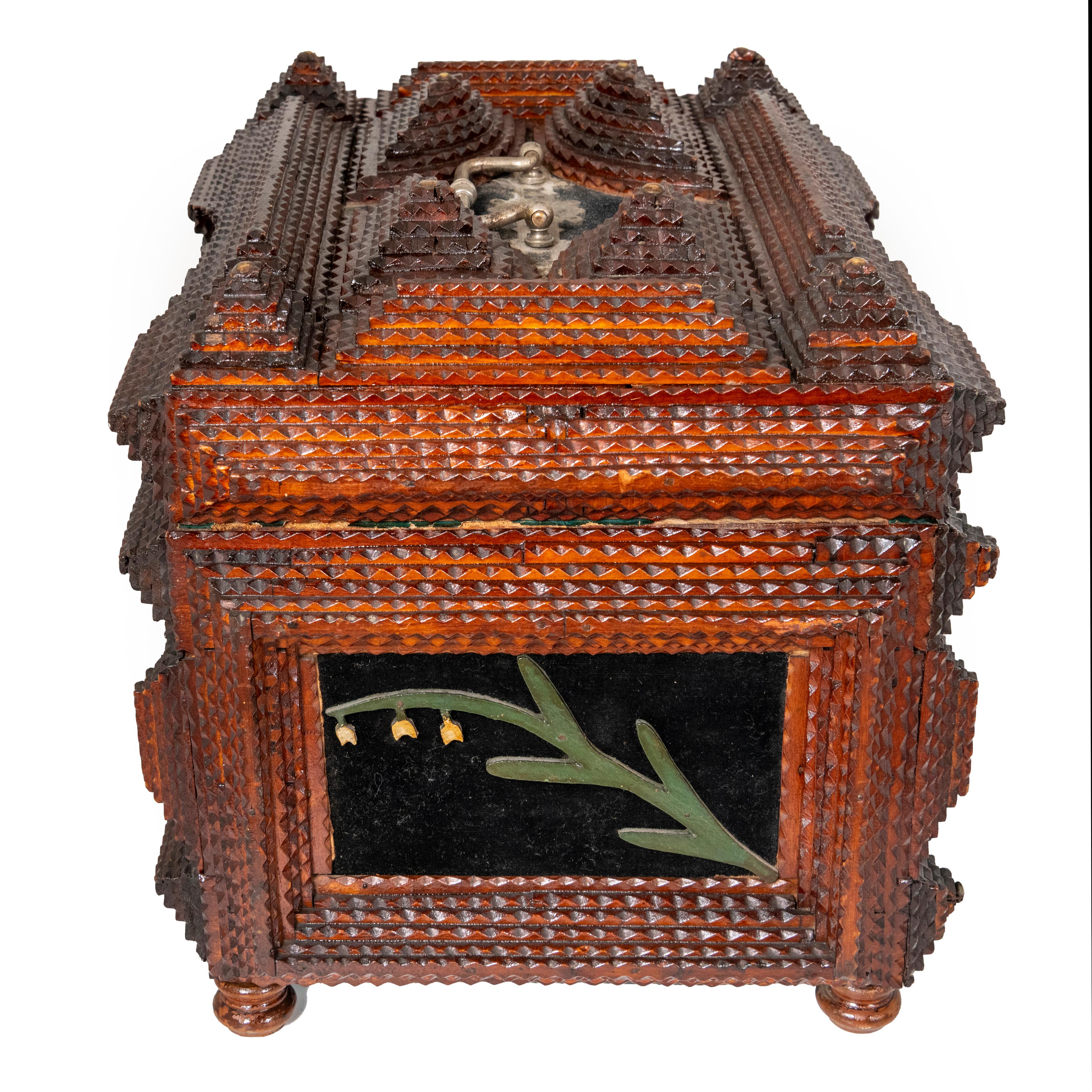 Caja de trabajo de vagabundo victoriano, América circa 1880 en venta 1