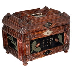 Caja de trabajo de vagabundo victoriano, América circa 1880