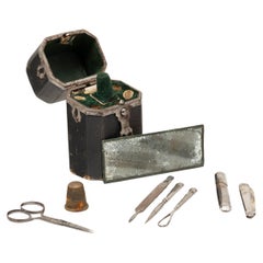 Antique Victorian Travel Grooming Kit, c. 1900