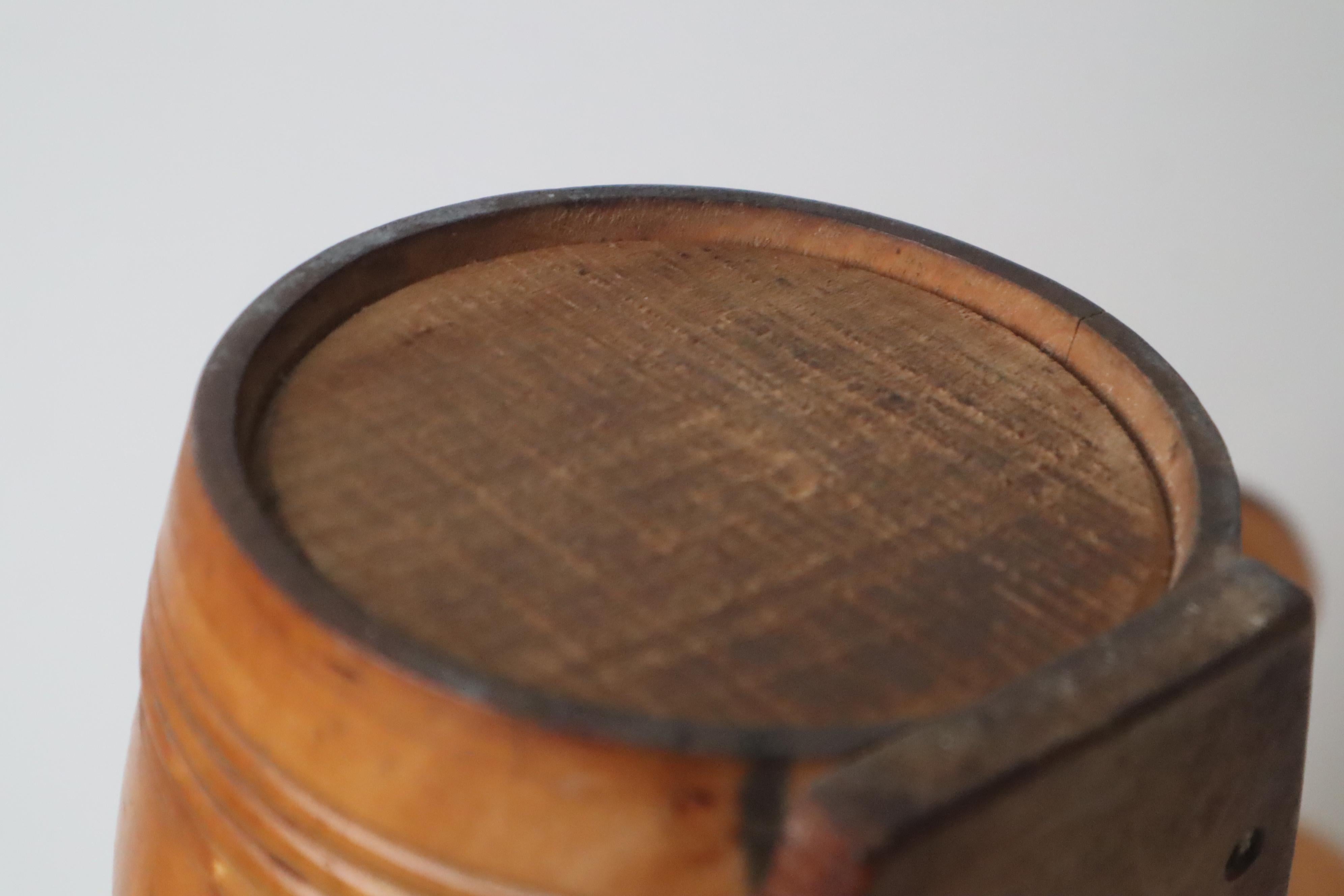 Victorian Treenware Hanging Salt Box, 19th Century. For Sale 3