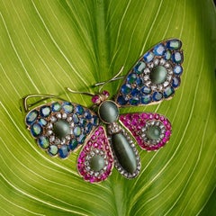 Victorian Tremblant Gemstone Butterfly