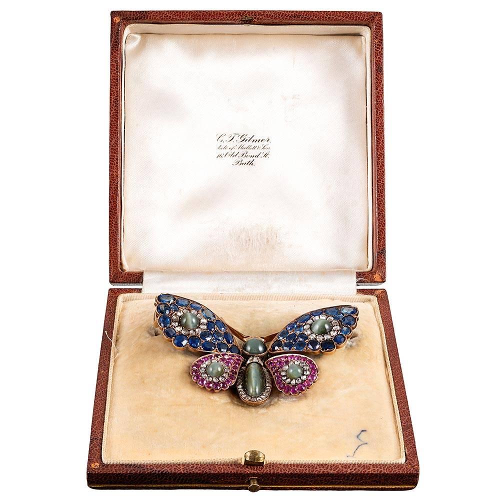 Women's Victorian Tremblant Gemstone Butterfly