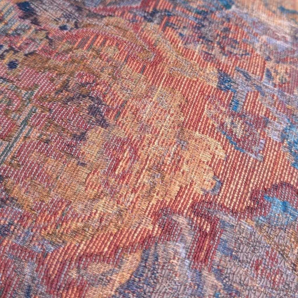 Sedia a dondolo vittoriana con cuscini, velluto floreale e frange, c. 1900, USA in vendita 10