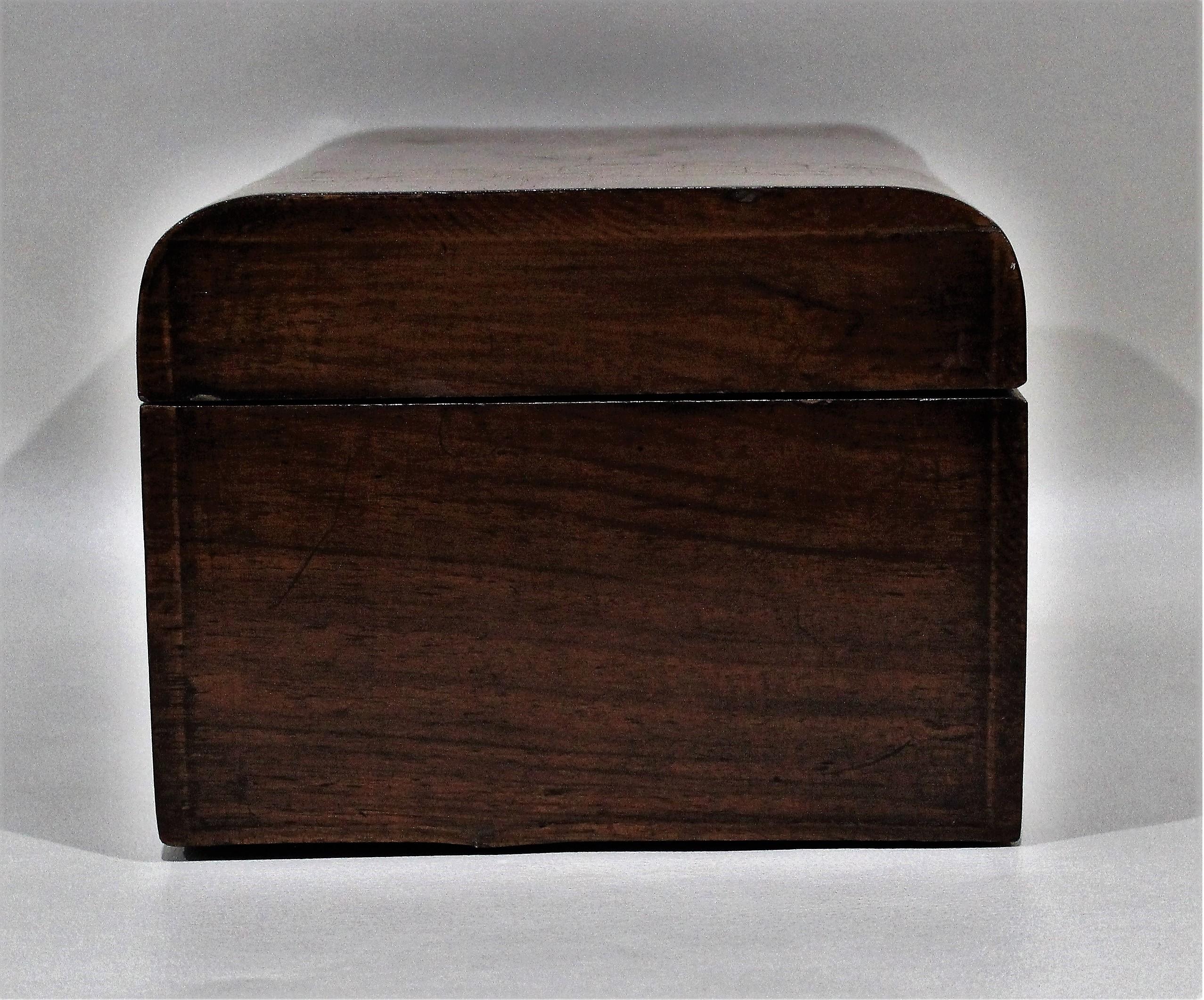 19th Century Victorian Tunbridge Ware Inlaid Walnut Jewelry Box