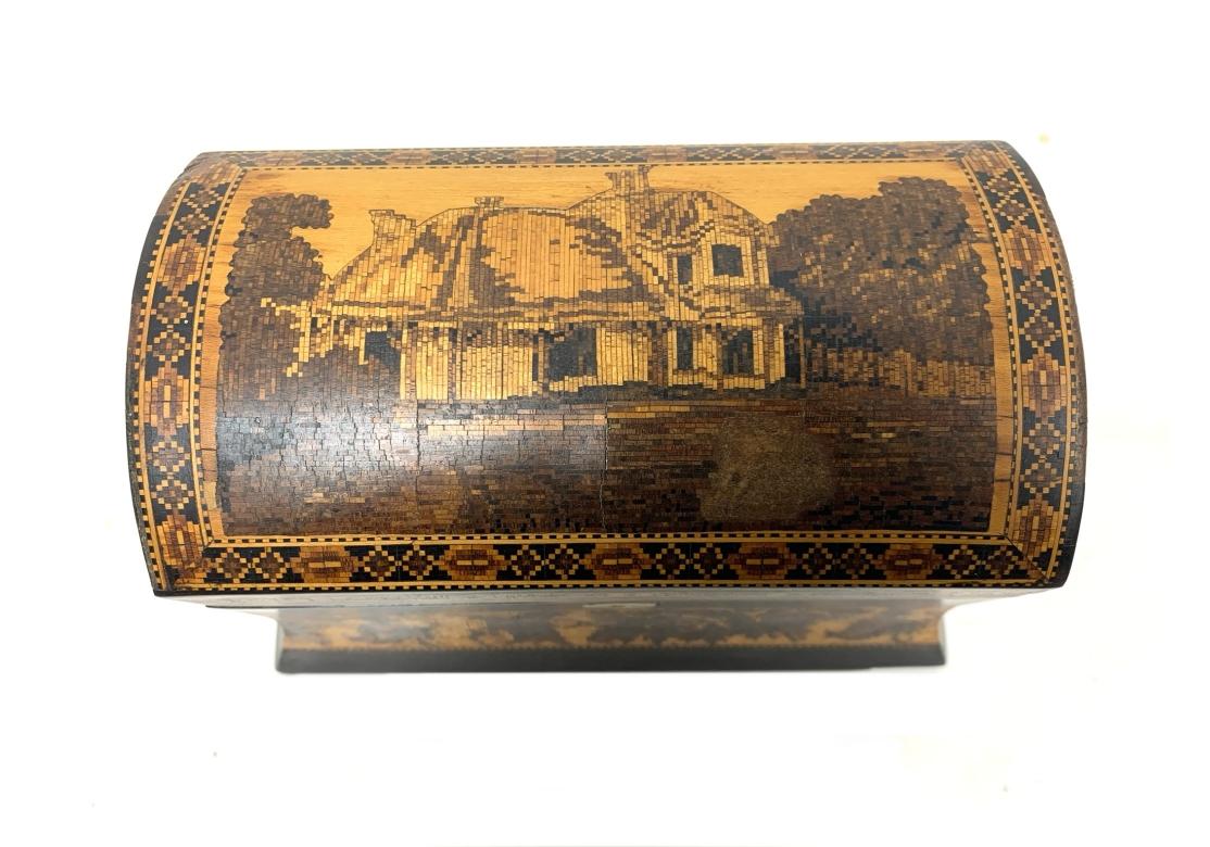 Buzón victoriano de Tunbridge Ware en Desgastado estado para la venta en Bridgeport, CT