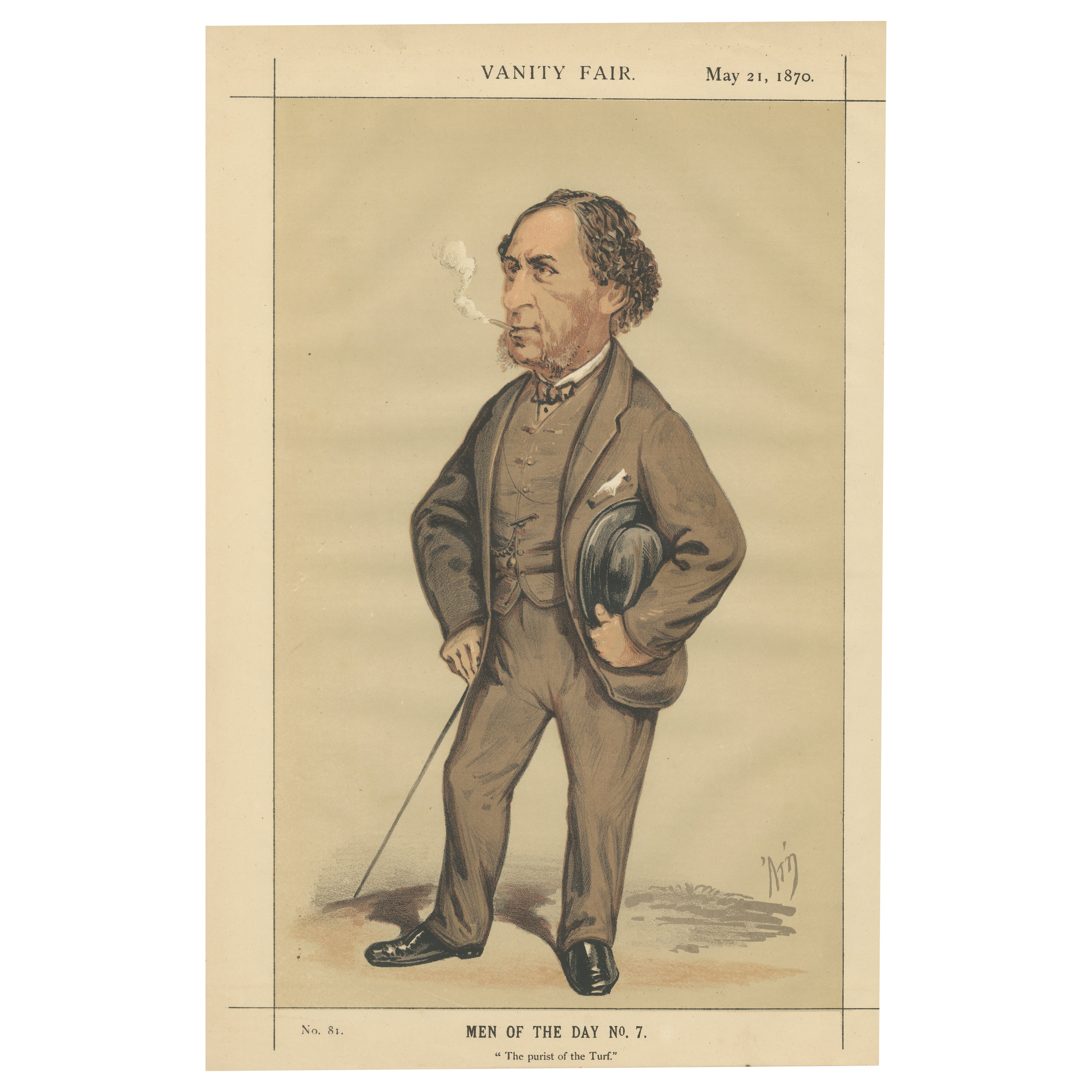 Victorian Turf Authority – Vanity Fair Men of the Day No. 7, 1870