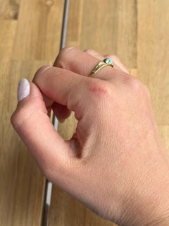 Victorian Turquoise and 18 Carat Gold Band