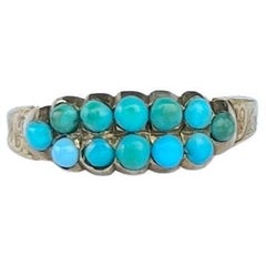 Antique Victorian Turquoise and 18 Carat Gold Band