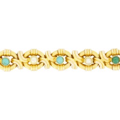 Victorian Turquoise and Pearl Bracelet, c.1880s