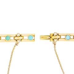 Victorian Turquoise and Pearl Bracelet, c.1880s