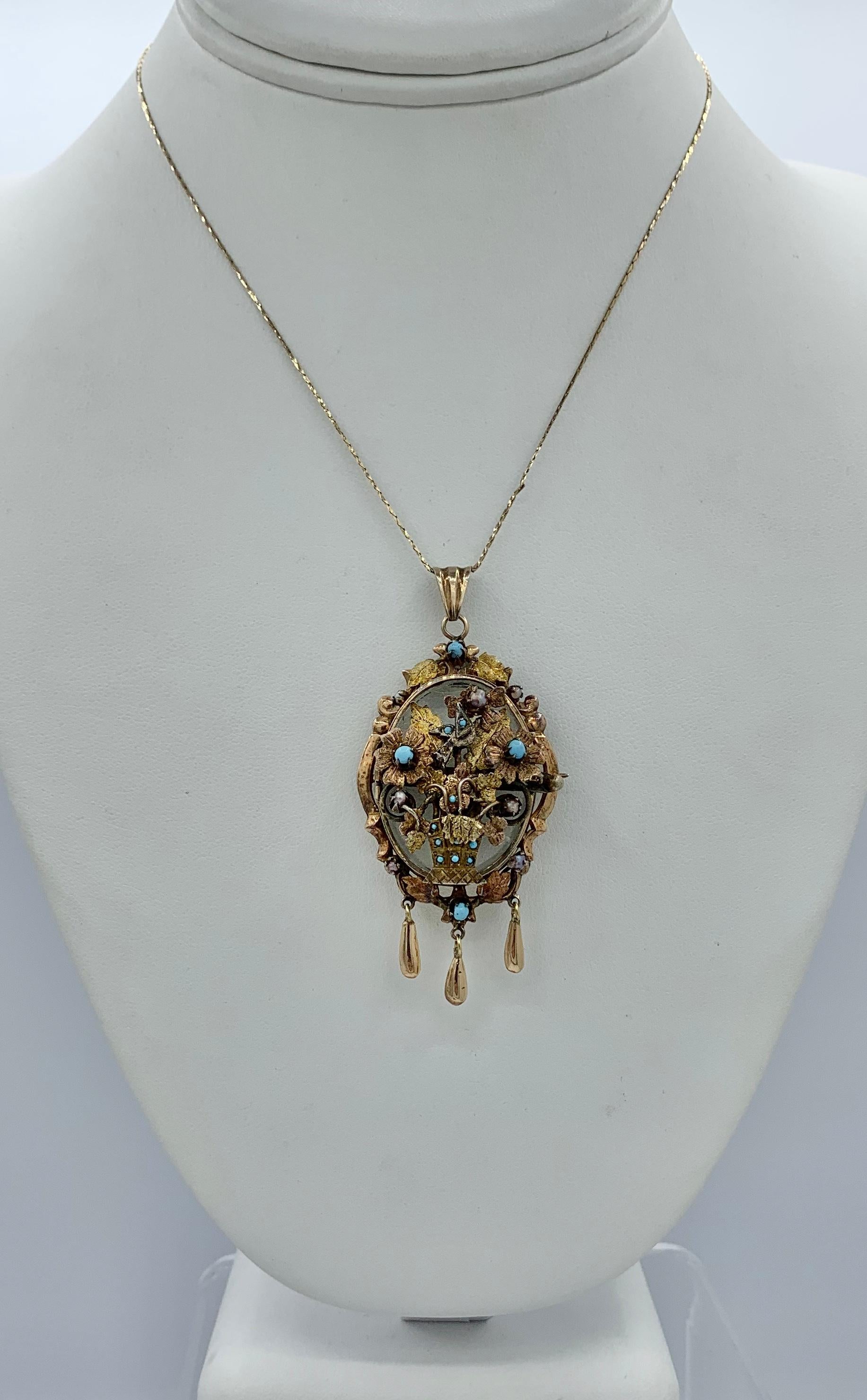 victorian pendant necklace