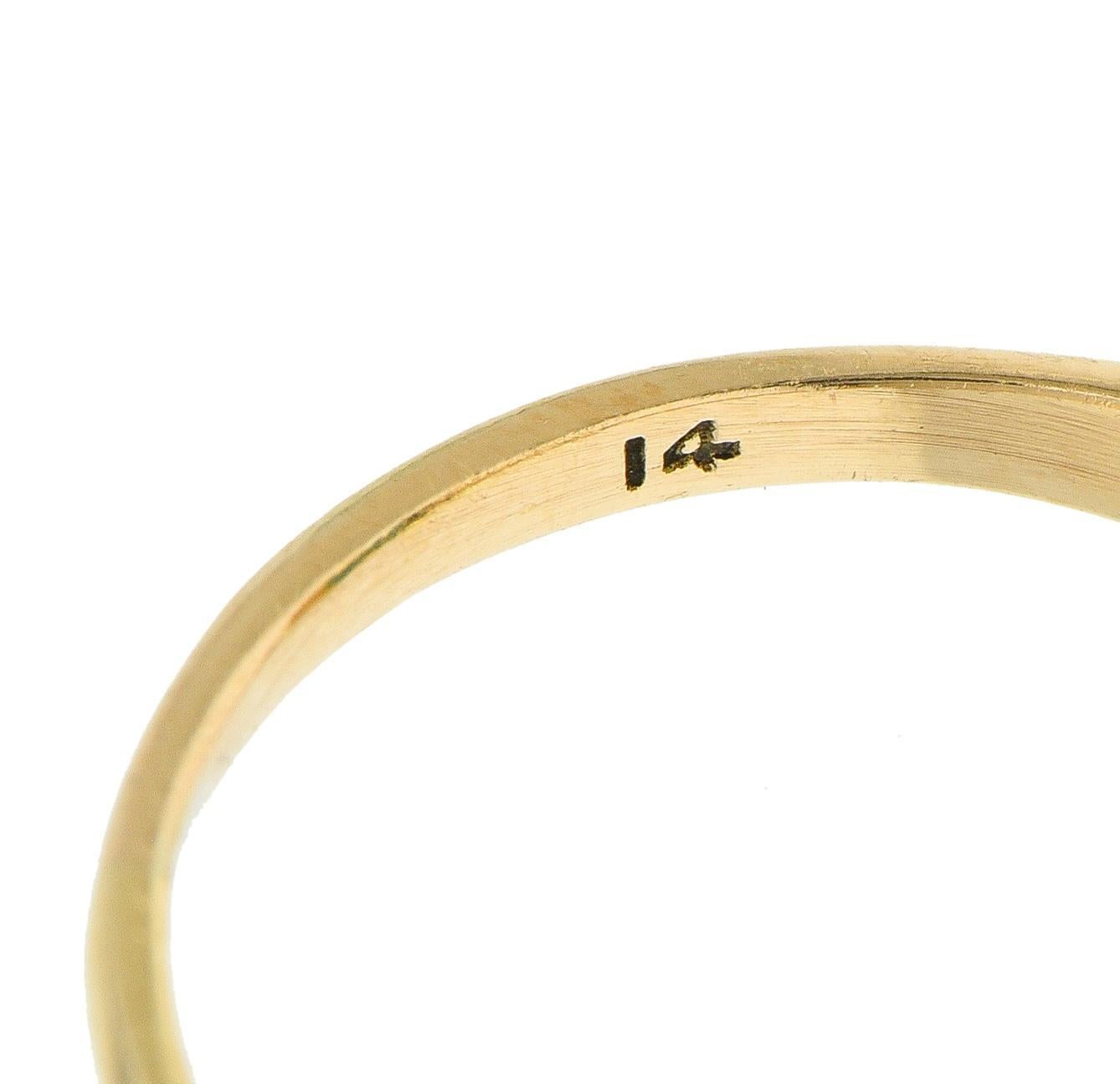 Antiker viktorianischer Türkis-Diamant-Halo-Ring aus 14 Karat Gelbgold im Angebot 1
