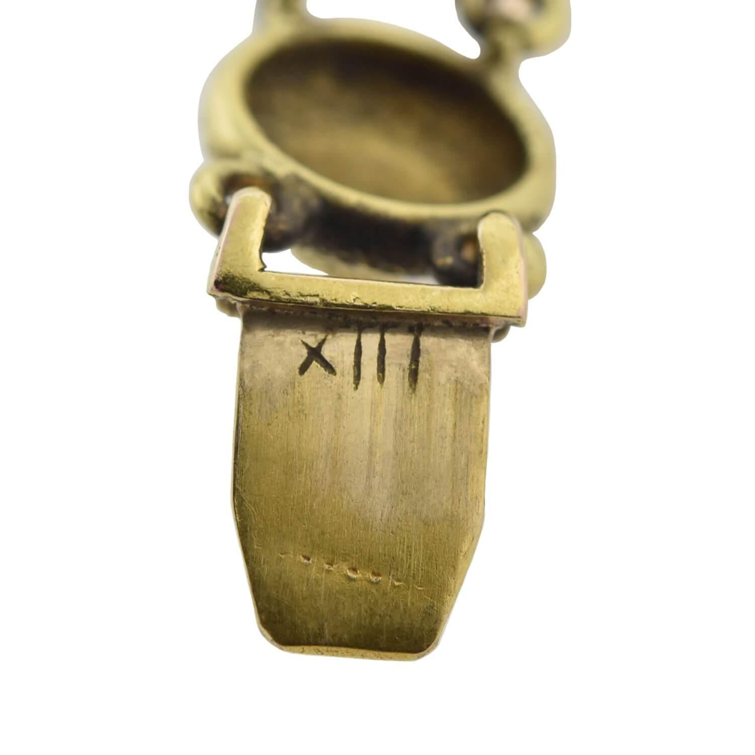 Viktorianisches türkis texturiertes Gliederarmband mit Knopfleiste im Zustand „Gut“ im Angebot in Narberth, PA