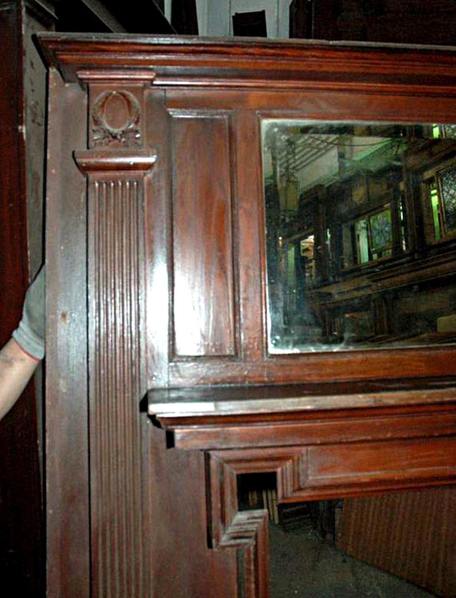 victorian mantel mirror