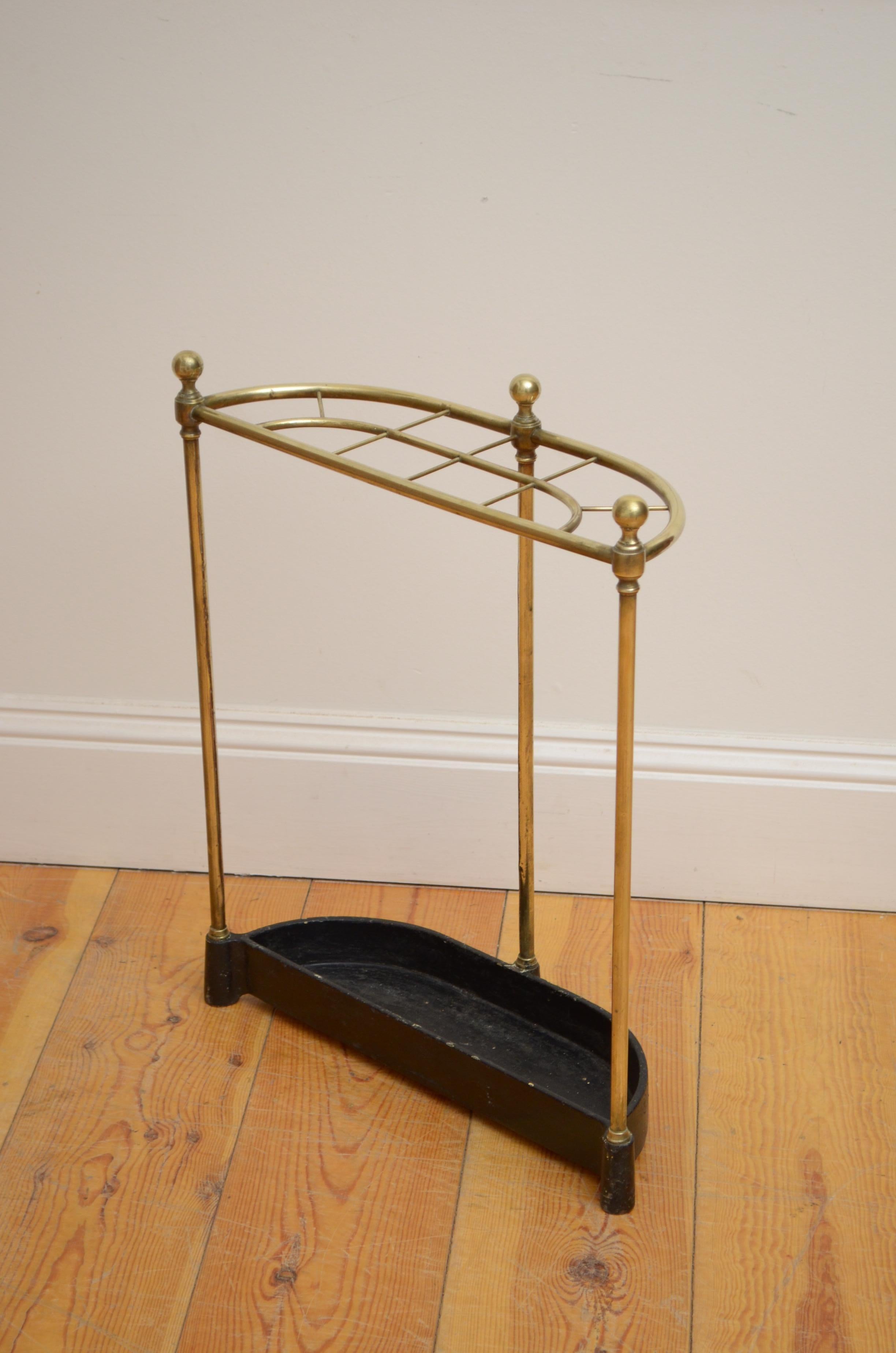 Victorian Umbrella Stand in Brass 1