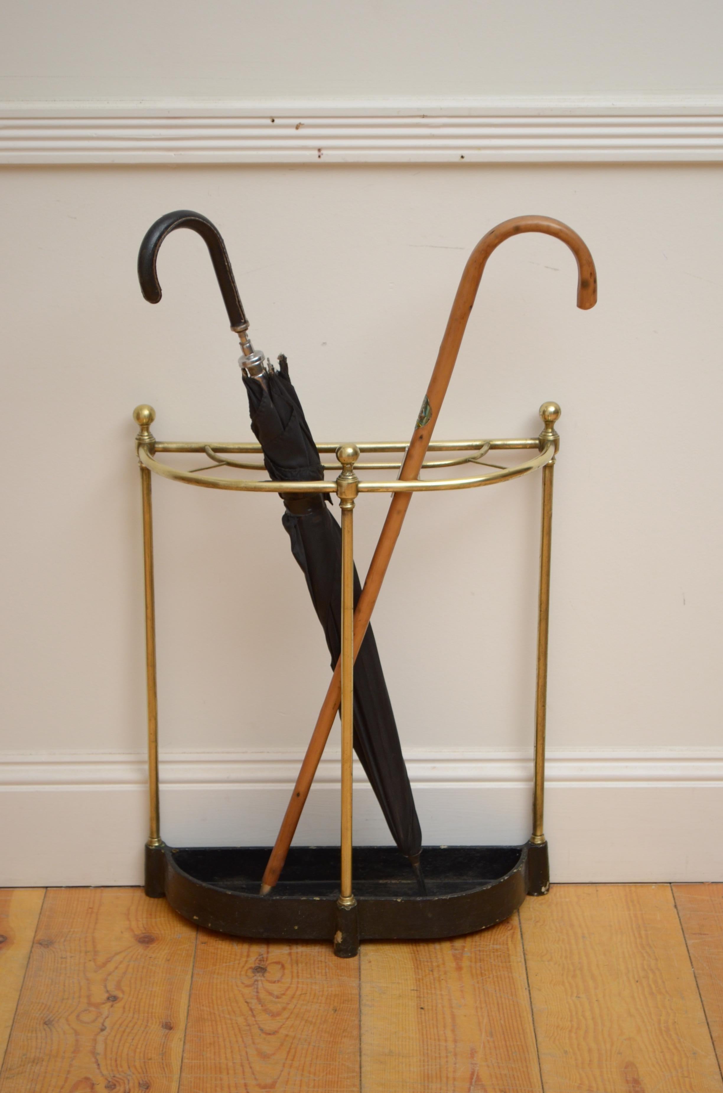 Victorian Umbrella Stand in Brass 2