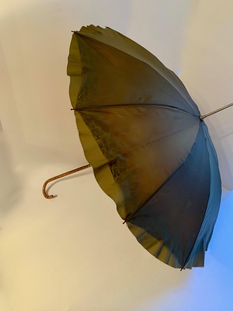 Victorian Umbrella with Cane Handle at 1stDibs