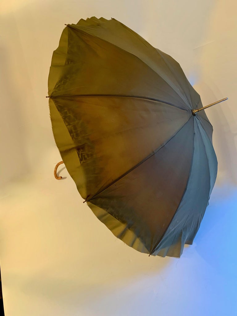 Victorian Umbrella with Cane Handle at 1stDibs