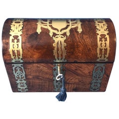 Victorian unusual pollard oak box.