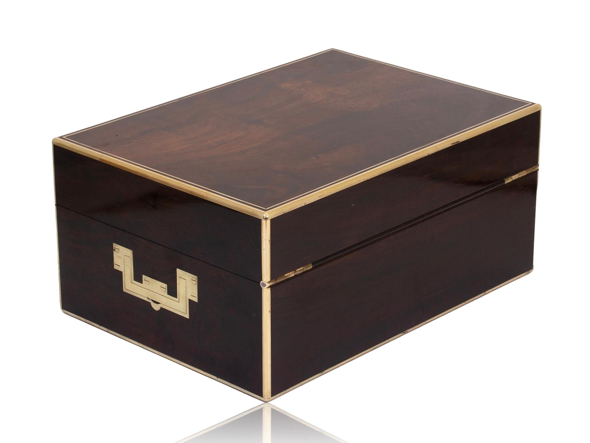 Early Victorian Victorian Vanity Box by David Edwards For Sale